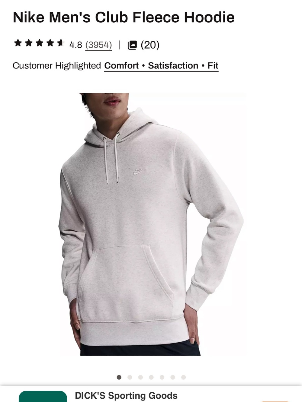 men’s Nike hoodie
